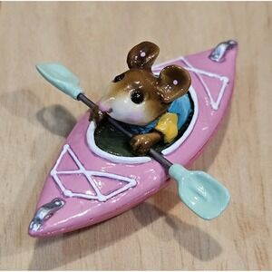 Wee Forest Folk MS-22 Drifting Along... Retired Signed WP, No WFF Box 2002 PINK